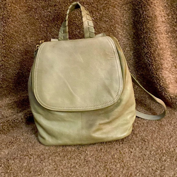 Tommy Bahama Bags Tommy Bahama Leather Backpack Purse Khaki Green